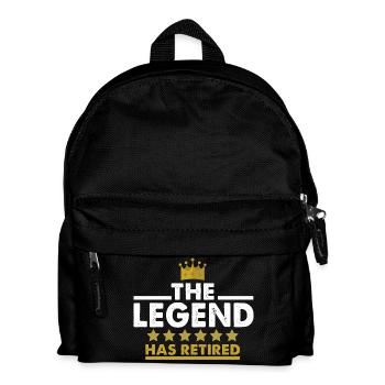 La légende a retraité pension locataire cadeau - Sac à dos Enfant - noir - Devant