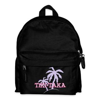 Tiki Taka / Kaua / Hawaii / Palme 3c - Kinder Rucksack - Schwarz - Vorne