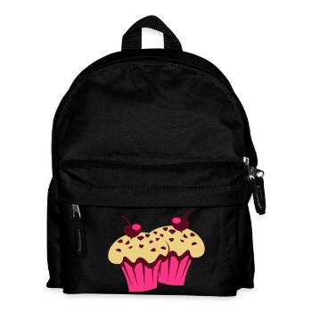 backfrische Muffins - Kinder Rucksack - Schwarz - Vorne