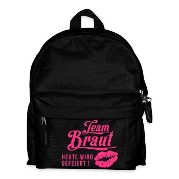 Tream Braut - Junggesellinnenabschied - Kinder Rucksack - Schwarz - Vorne