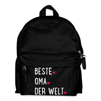 Oma - Kinder Rucksack - Schwarz - Vorne