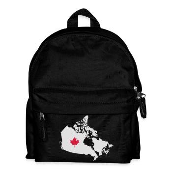 Kanada, Canada Map - Sac à dos Enfant - noir - Devant