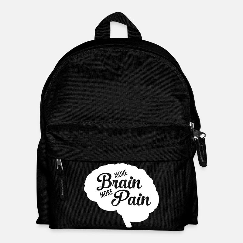More Brain More Pain - Kinder Rucksack - Schwarz