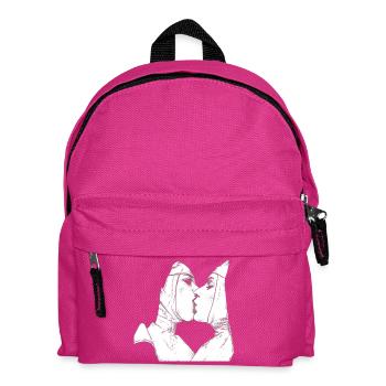 Kiss in religious dress: Delicate bond - Kids' Backpack - fuchsia - Front