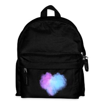 Herzförmige Wolken - Kinder Rucksack - Schwarz - Vorne