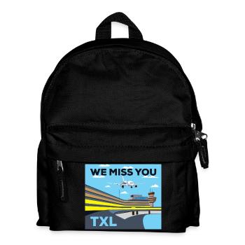 TXL, we miss you, retro - Sac à dos Enfant - noir - Devant