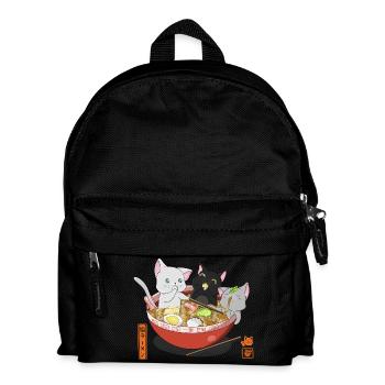 kawaii chats mangeant ramen japonais - Sac à dos Enfant - noir - Devant