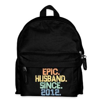 Epischer Ehemann seit 2012 - 11. Jahrestag für Männer - Kinder Rucksack - Schwarz - Vorne