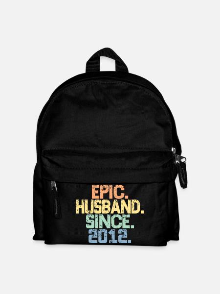 Epic Husband Since 2012 - 11th Anniversary For Men - Kids' Backpack - black