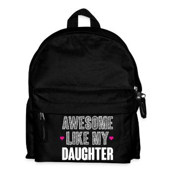 Großartig wie meine Tochter - Kinder Rucksack - Schwarz - Vorne