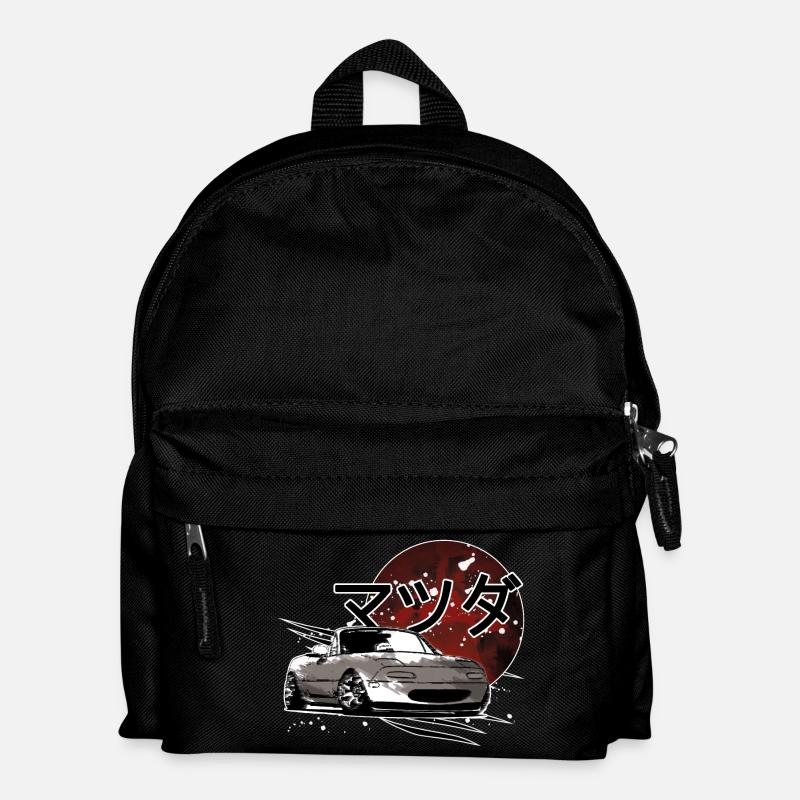 Car Mx5 Miata Japanese writing - Kids' Backpack - black