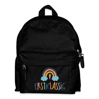 Erstlassig - Schulkind - Regenbogen - Kinder Rucksack - Schwarz - Vorne