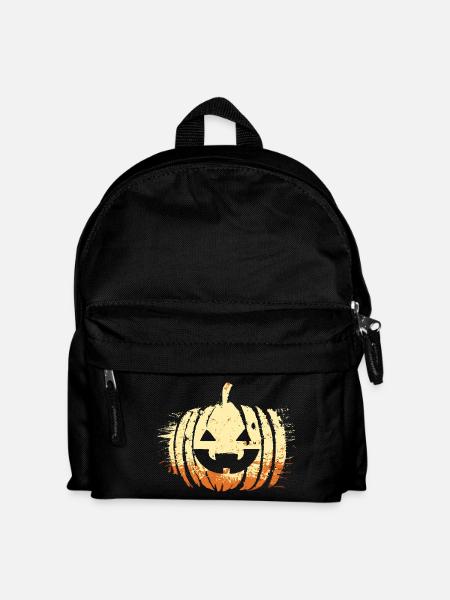 Halloween Pumpkin Head - Kids' Backpack - black