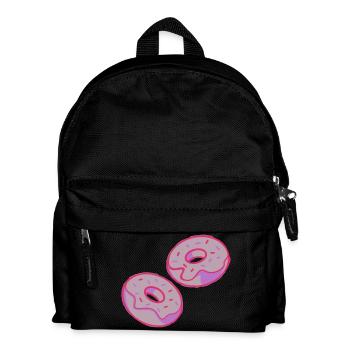 Donuts - Kinder Rucksack - Schwarz - Vorne