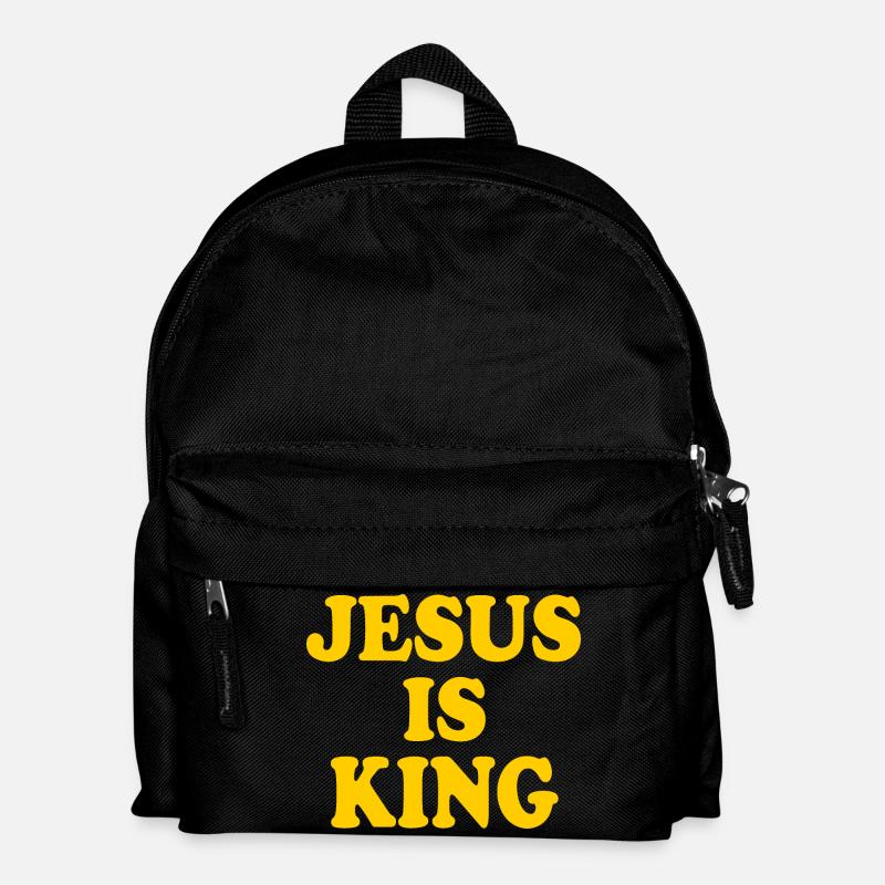 Jesus is king - Kinder Rucksack - Schwarz