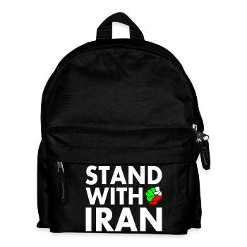 Stand with iran - Kinder Rucksack - Schwarz - Vorne