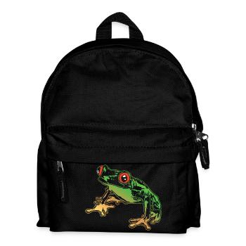 Rainette Graphique Amphibiens aquatiques Grenouilles amoureux - Sac à dos Enfant - noir - Devant