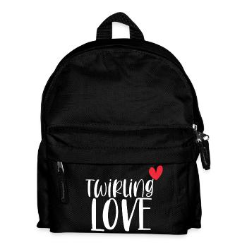 Twirling Love Baton Sport Gift - Kids' Backpack - black - Front