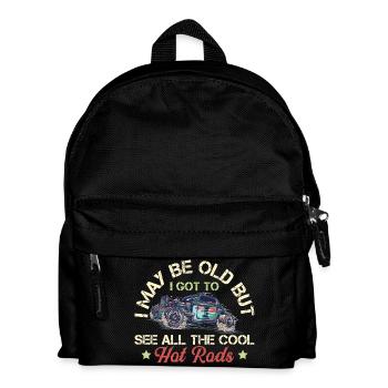 Hot Rods - Oldtimer - Kinder Rucksack - Schwarz - Vorne