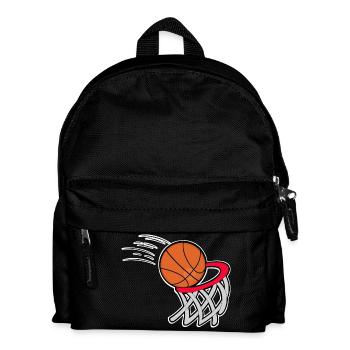 Basketball basketball players - Kids' Backpack - black - Front