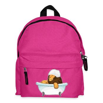 Löwe Baden Badewanne - Kinder Rucksack - Fuchsia - Vorne