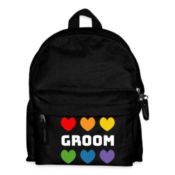 Rainbow Hearts Groom blanc - Sac à dos Enfant - noir - Devant