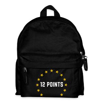 12 Punkte Eurovision Österreich 2026 - Kinder Rucksack - Schwarz - Vorne