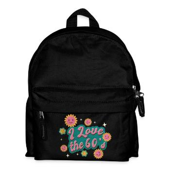Ich liebe die 60er Jahre - Kinder Rucksack - Schwarz - Vorne
