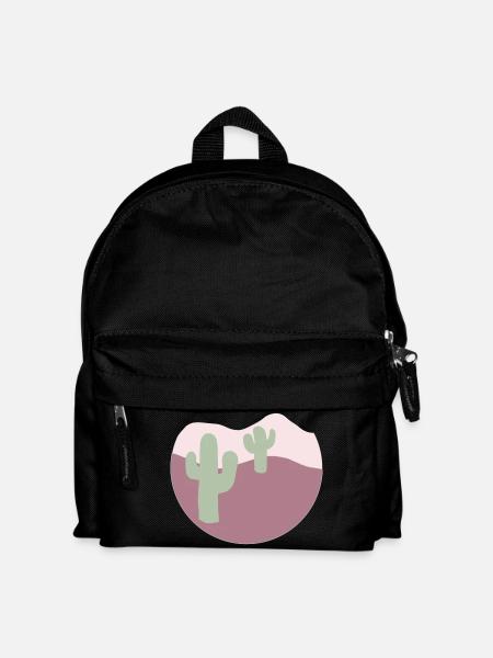 Désert avec des cactus - Sac à dos Enfant - noir
