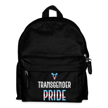 LGBTQ Pride Monat - Transgender Pride - Kinder Rucksack - Schwarz - Vorne