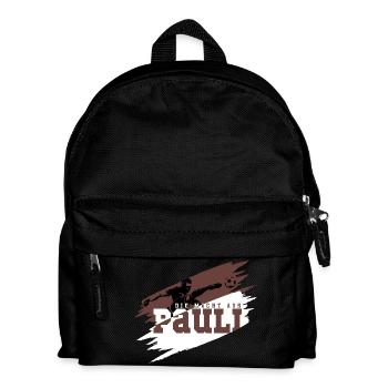 Fussballfans Pauli Die Macht aus dem Norden - Kinder Rucksack - Schwarz - Vorne