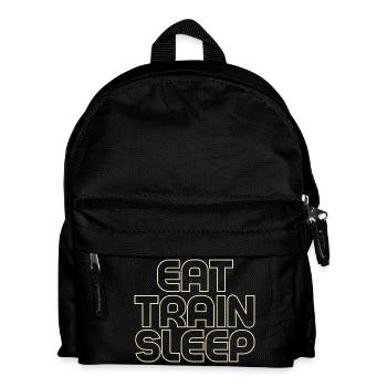 Eat Train Sleep - Kids' Backpack - black - Front