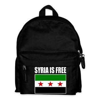 Syria Flag - Kids' Backpack - black - Front