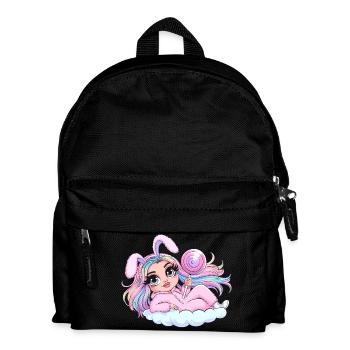 Lapin fantaisiste avec sucette - Sac à dos Enfant - noir - Devant