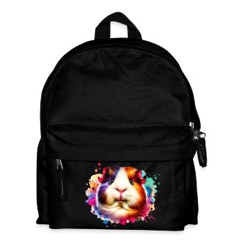 Meerschweinchen - Kinder Rucksack - Schwarz - Vorne