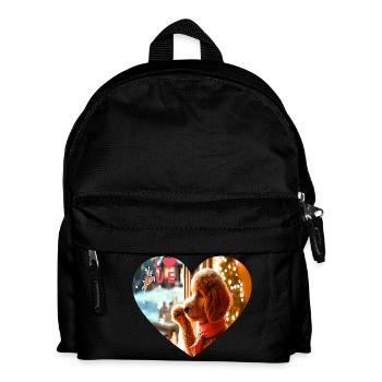 Puppy love - Kids' Backpack - black - Front