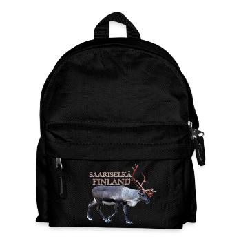 Saariselka - Kinder Rucksack - Schwarz - Vorne