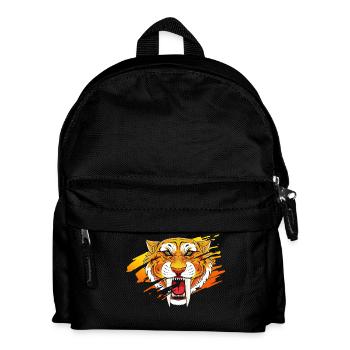 Sabre-toothed tiger - Kids' Backpack - black - Front