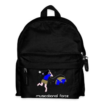 Kraft der Musik - Kinder Rucksack - Schwarz - Vorne