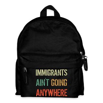 LES IMMIGRANTS NE VONT NULLE PART Droits des immigrants - Sac à dos Enfant - noir - Devant