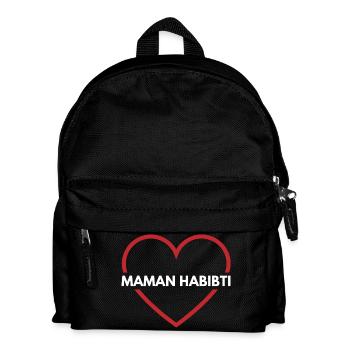 Maman habibti - maman d’amour - Sac à dos Enfant - noir - Devant