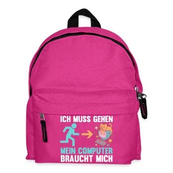 Gamer Gamer Programmer Administrator Computer - Kids' Backpack - fuchsia - Front
