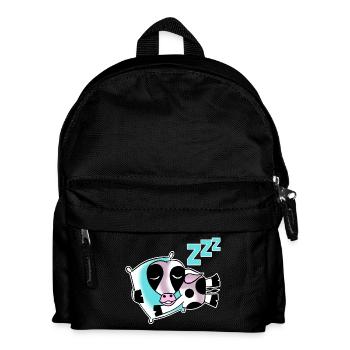Sleeping cow - Kids' Backpack - black - Front