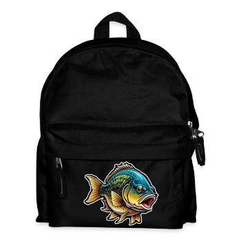Fish Salmon Sea Lake Ocean Fisherman Fishing Gift - Kids' Backpack - black - Front