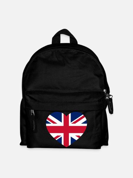 I Love My Country - Kids' Backpack - black