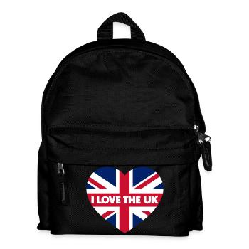 I LOVE THE UK - Kids' Backpack - black - Front