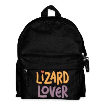 Lizard lover - Kids' Backpack - black - Front