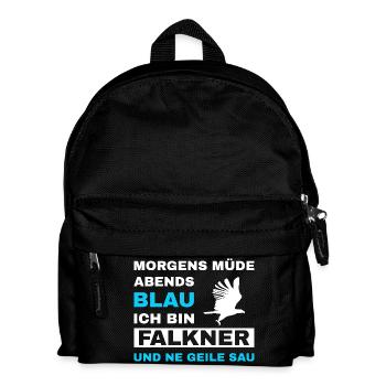 Falconry Falconer Falconer Falconer Falconry Bird of Prey - Kids' Backpack - black - Front