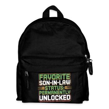 Schwiegermutter Retro Lustiger Schwiegervater - Kinder Rucksack - Schwarz - Vorne