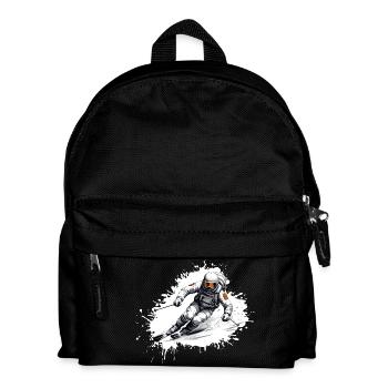 Astronaut Ski Skiing - Kids' Backpack - black - Front